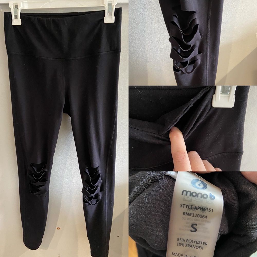 Mono B ripped Knee Leggings